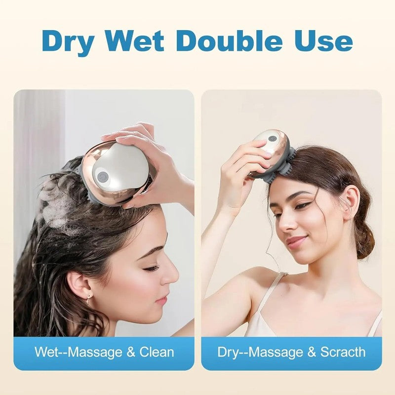 Electric Scalp Massager Head Massager Waterproof Massager 3 Kneading