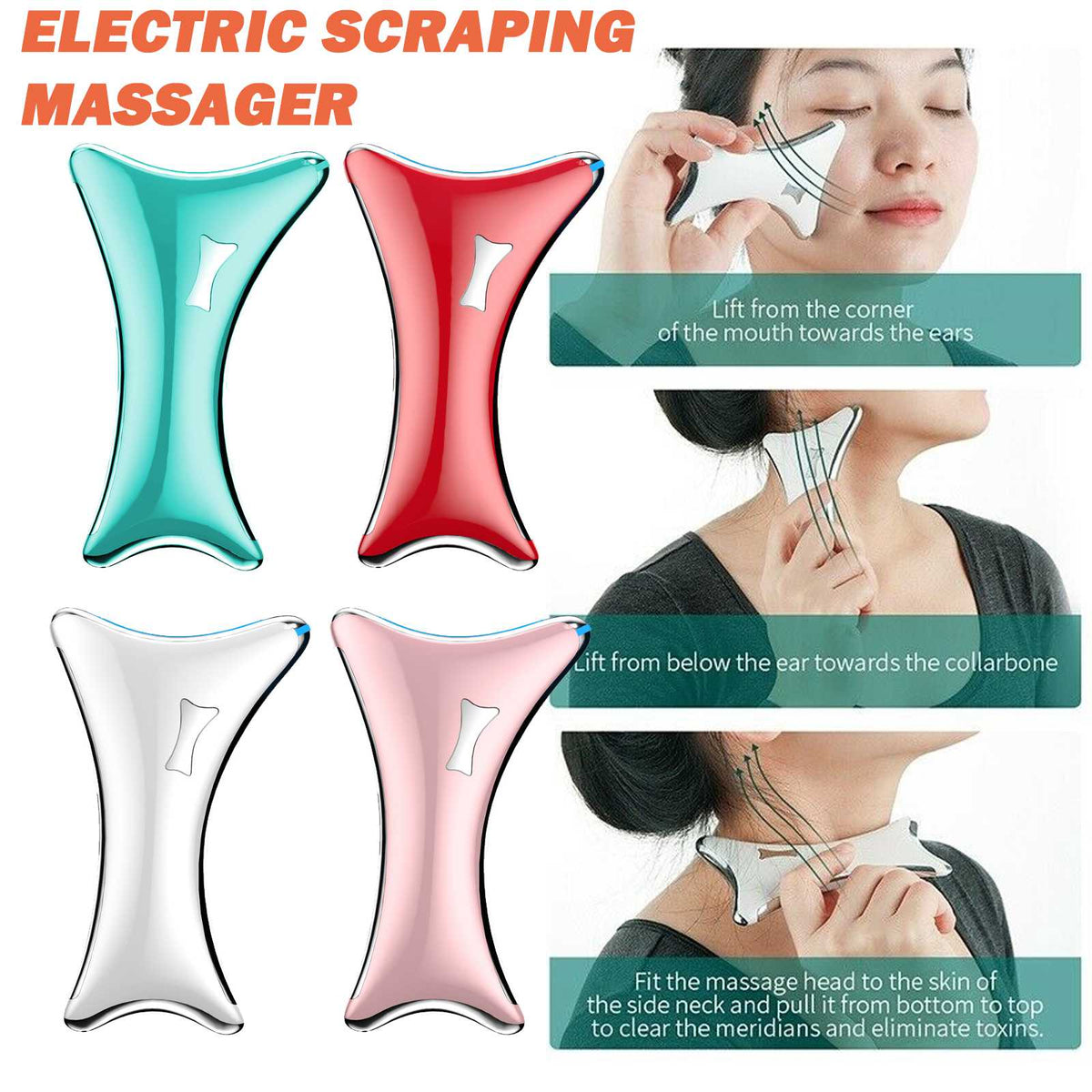 electric gua sha facial massage tool