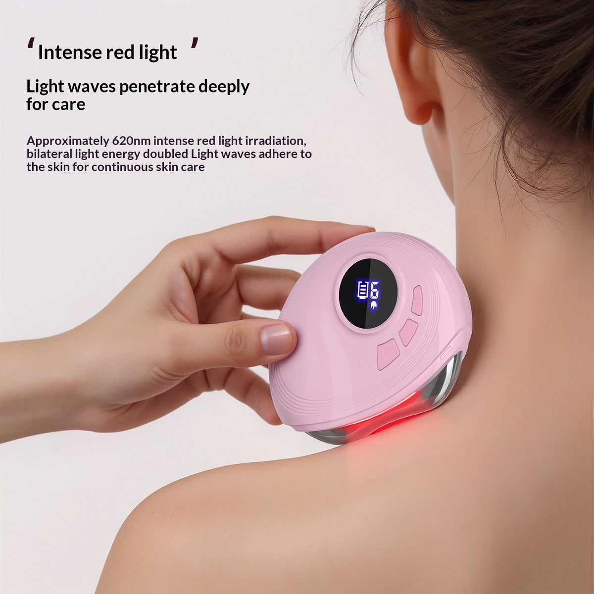 Red Blue Light Gua Sha Electric Facial Beauty Device
